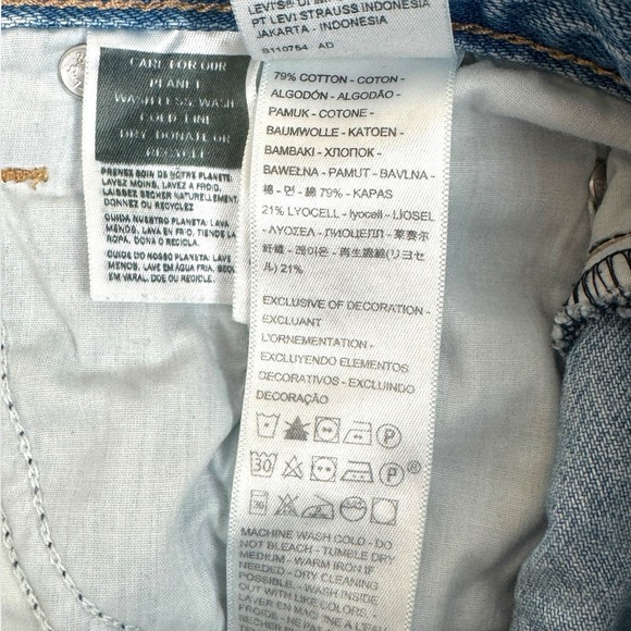 Levi's Premium Baggy Dad Jeans Women's 24x30 Distressed Relaxed Fit Big E Tag - Picture 11 of 15